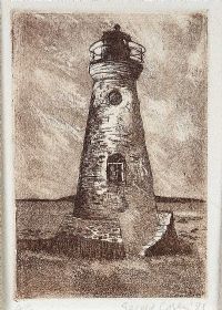 THE LIGHTHOUSE by Gerald Casey at Ross's Online Art Auctions