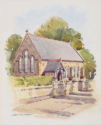 PRESBYTERIAN CHURCH, CUSHENDALL, COUNTY ANTRIM by Samuel McLarnon UWS at Ross's Online Art Auctions