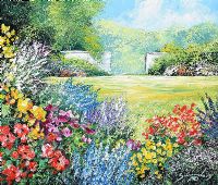 FLORAL GARDEN by Andy Saunders at Ross's Online Art Auctions