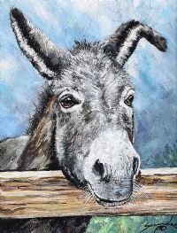 FLOP EARED DONKEY by Andy Saunders at Ross's Online Art Auctions