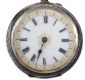 ENGRAVED STERLING SILVER LADY'S OPEN-FACED POCKET WATCH at Ross's Online Art Auctions