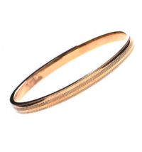 9CT GOLD SLEEVE BANGLE at Ross's Online Art Auctions