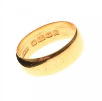 22CT GOLD GENTS BAND at Ross's Online Art Auctions