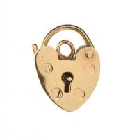 9CT GOLD PADLOCK CLASP at Ross's Online Art Auctions