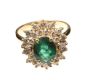 14CT GOLD EMERALD AND DIAMOND RING at Ross's Online Art Auctions