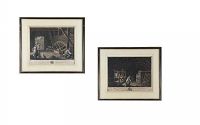 WILLIAM  HINCKS ENGRAVINGS at Ross's Online Art Auctions