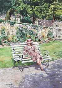 THE WALLED GARDEN by Neil Faulkner at Ross's Online Art Auctions