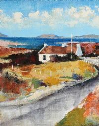 COUNTY DOWN COTTAGE by Dennis Orme Shaw at Ross's Online Art Auctions