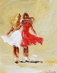 TWO DANCERS by Louise Mansfield at Ross's Online Art Auctions