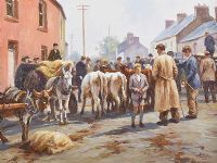 MARKET DAY by Donal McNaughton at Ross's Online Art Auctions