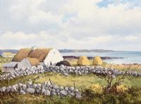 NEAR ROUNDSTONE, CONNEMARA by William Henry Burns at Ross's Online Art Auctions