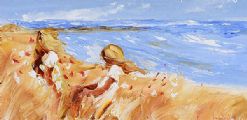 WATCHING THE WAVES by Louise Mansfield at Ross's Online Art Auctions