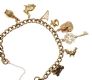 9CT GOLD CHARM BRACELET PLUS TWO 9 CT GOLD CHARMS at Ross's Online Art Auctions