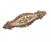 VICTORIAN 9CT GOLD BAR BROOCH at Ross's Online Art Auctions