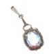 FOUR SILVER GEM AND CRYSTAL-SET PENDANTS at Ross's Online Art Auctions