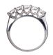 18CT WHITE GOLD DIAMOND FIVE STONE RING at Ross's Online Art Auctions