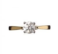 18CT GOLD SOLITAIRE DIAMOND RING at Ross's Online Art Auctions