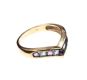 THREE 9CT GOLD RINGS SET WITH CRYSTALS at Ross's Online Art Auctions