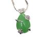 STERLING SILVER JADE PENDANT AND CHAIN at Ross's Online Art Auctions