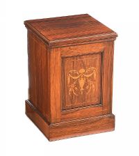 EDWARDIAN INLAID ROSEWOOD LOG BOX at Ross's Online Art Auctions
