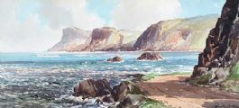 FAIRHEAD FROM BALLYCASTLE by Rowland Hill RUA at Ross's Online Art Auctions