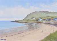 BALLYGALLY HEAD, ANTRIM COAST ROAD by Manson Blair UWS at Ross's Online Art Auctions