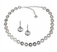 LUCY QUARTERMAINE STERLING SILVER JEWELLERY SUITE OF 'BUTTON THEME' at Ross's Online Art Auctions