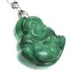 CARVED JADE 'BUDDHA' PENDANT ON A STERLING SILVER CHAIN at Ross's Online Art Auctions