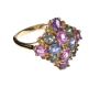 9CT GOLD FANCY COLOURED SAPPHIRE RING at Ross's Online Art Auctions