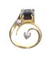 GOLD TOURMALINE AND DIAMOND RING at Ross's Online Art Auctions
