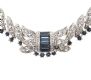 VINTAGE CRYSTAL-SET ATWOOD AND SAYWER SILVER-TONE COSTUME NECKLACE at Ross's Online Art Auctions
