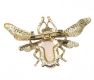 GOLD-TONE CRYSTAL-SET BUG BROOCH at Ross's Online Art Auctions