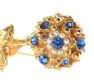 GOLD-TONE CRYSTAL-SET FLORAL BROOCH at Ross's Online Art Auctions