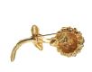 GOLD-TONE CRYSTAL-SET FLORAL BROOCH at Ross's Online Art Auctions