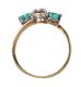 18CT GOLD DIAMOND AND EMERALD RING at Ross's Online Art Auctions