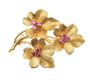 18CT GOLD RUBY FLORAL SUITE at Ross's Online Art Auctions