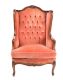 FRENCH STYLE UPHOLSTERED ARMCHAIR at Ross's Online Art Auctions