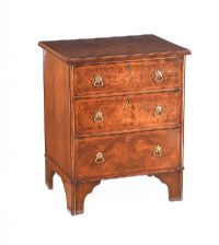 WALNUT CHEST OF DRAWERS at Ross's Online Art Auctions