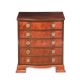 MAHOGANY SERPENTINE FRONT CHEST at Ross's Online Art Auctions