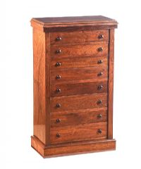 ROSEWOOD WELLINGTON CHEST OF DRAWERS at Ross's Online Art Auctions