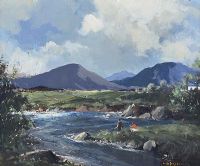 FISHING, DONEGAL by George K. Gillespie at Ross's Online Art Auctions