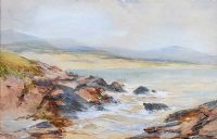ROCKY SHORELINE by William Bingham McGuinness RHA at Ross's Online Art Auctions