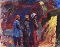 THE THREE WISE MEN by George Campbell RHA RUA at Ross's Online Art Auctions