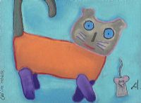 CAT & MOUSE II by Annie Robinson at Ross's Online Art Auctions
