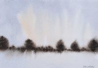 FIVE TREES IN A LANDSCAPE by William Lindsay at Ross's Online Art Auctions
