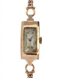ART DECO 'CRUSADER' 9CT GOLD LADY'S WRIST WATCH at Ross's Online Art Auctions