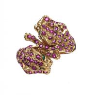 9CT GOLD EMERALD AND RUBY RING at Ross's Online Art Auctions