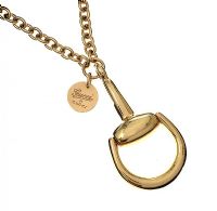 GUCCI 18CT GOLD PENDANT AND CHAIN at Ross's Online Art Auctions