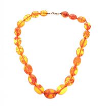 STRAND OF NATURAL AMBER BEADS at Ross's Online Art Auctions
