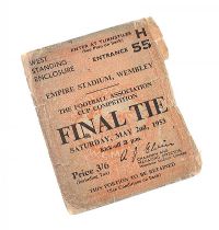 SIGNED FOOTBALL CUP FINAL TICKET at Ross's Online Art Auctions